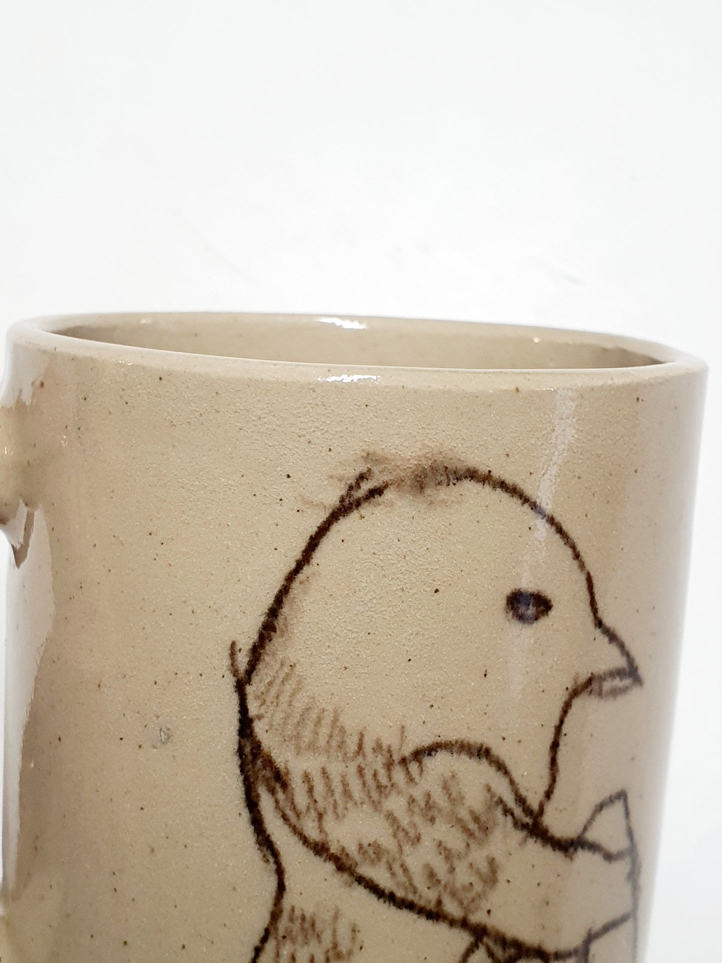 Tasse 35 cl oiseau assis/disco